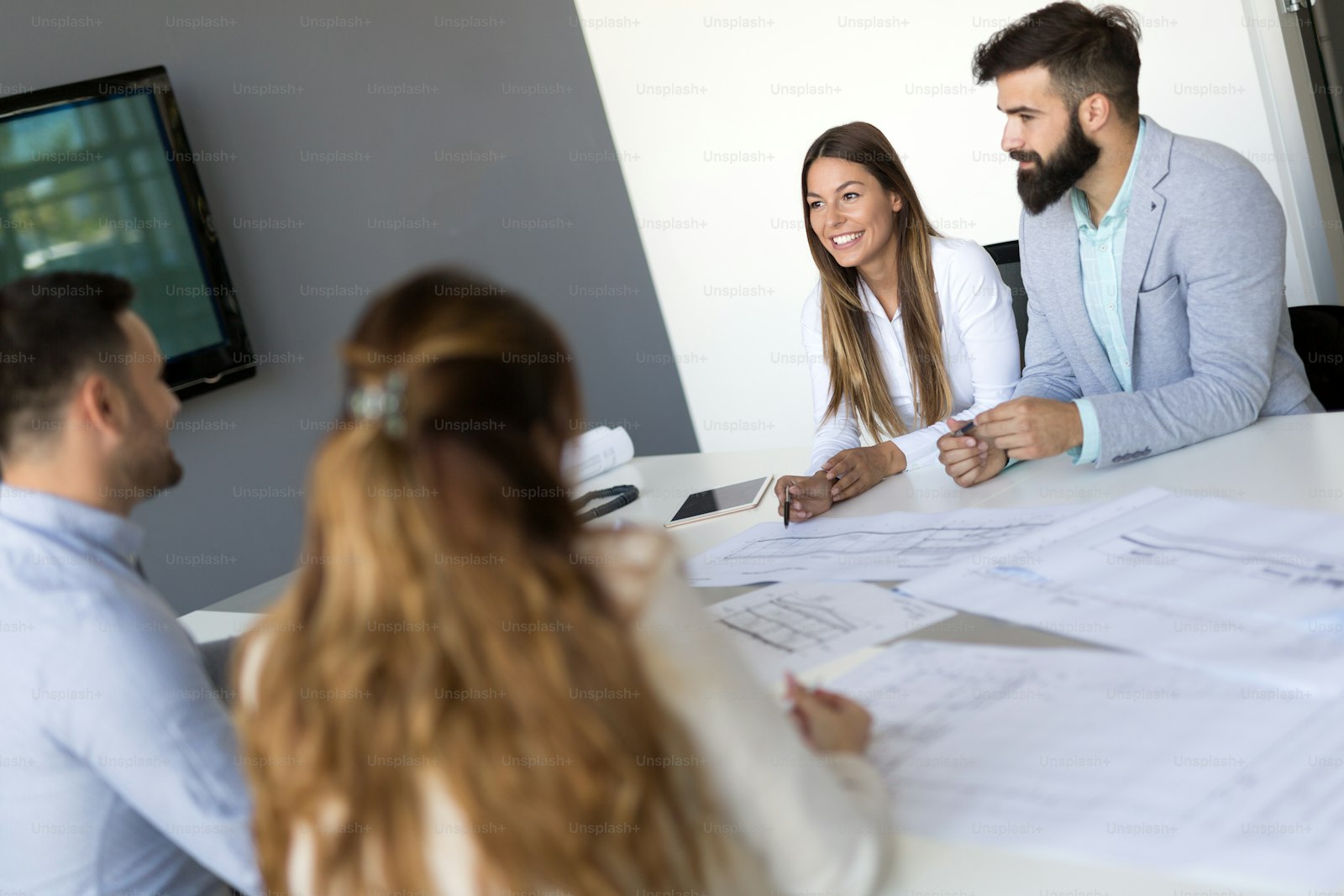 Claims engineering team during an architecture planning session